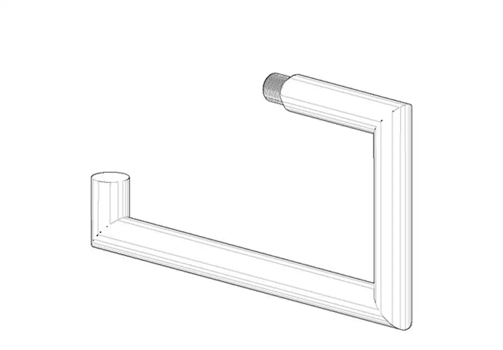 DORNBRACHT Halter ERSATZTEILE 90282262600 150 x 80 x 13 mm chr gebürstet, 90282262600-93 Galeriebild 1